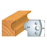 CMT 690.093 PROFILE KNIVES FOR INSERT SHAPER SYSTEM SP 1-37/64”x5/32” (40x4mm)